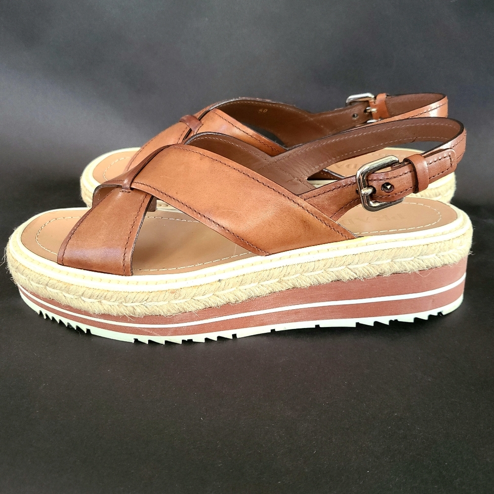 Prada Espadrille Platform Sandals - Picture 3 of 9